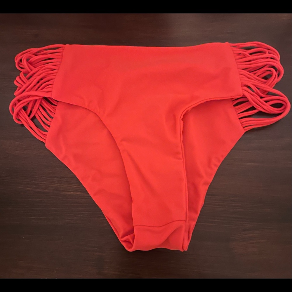 Mikoh Orange Bikini Bottoms Sz Medium